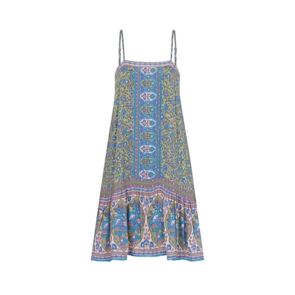 Spell Designs Jasmine Strappy Mini Dress in Jade - Picture 5 of 8